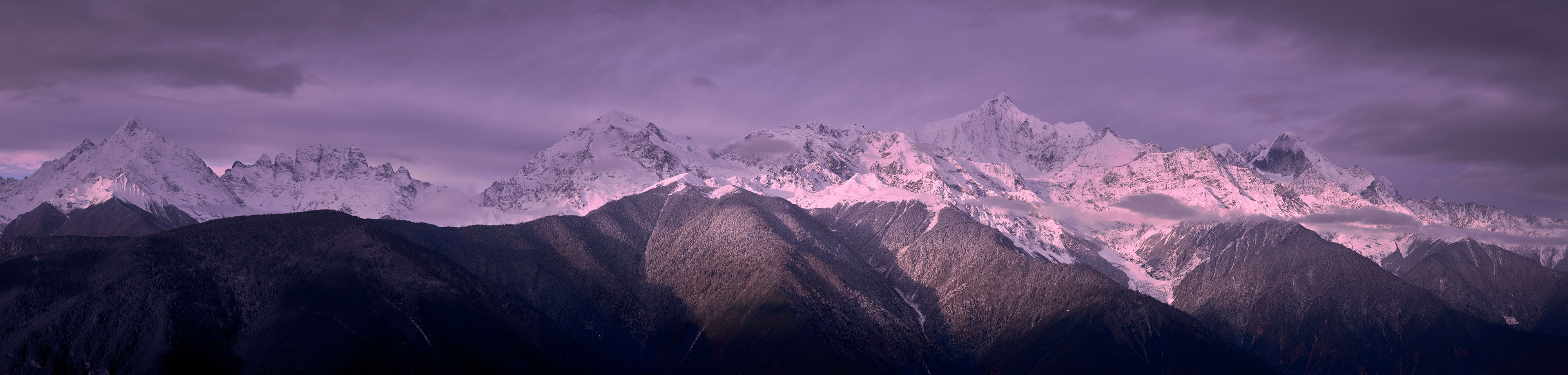 Meili Snow Mountain in Winter, Yunnan Province, China